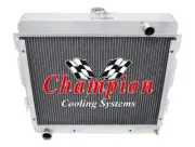 RN Champion 3 Row Radiator, 16" Fan, Shroud for 1970 - 1972 Dodge Dart Big Block