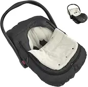Car Seat Cover+Carseat Bunting Bag Intergrated into 1,Waterproof Anti-Cold Winter Bassinet Stroller Car seat Sleeping Bag for Infant,0-12M