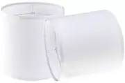 Samll Lamp Shades Set of 2 Drum White Texture Lampshades for Table Lamps Wall...