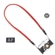 Braided Camera Strap in Red by apmots - Paracord Shoulder Sling DSLR