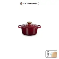 在飛比找momo購物網優惠-【Le Creuset】典藏琺瑯鑄鐵鍋圓鍋16cm(醇酒紅-