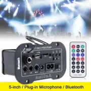 Car Bluetooth HiFi AMP Stereo Amplifier FM Radio MIC MP3 USB SD Player w/ Remote