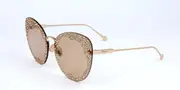 Salvatore Ferragamo SF 178SR FIORE SPECIAL 718 Men's Sunglasses Gold Size 63