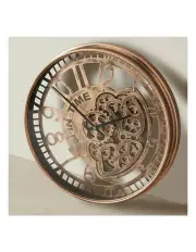 [Koala Living] Miranda Antique Brass Colour Wall Clock in Gold