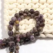 8mm Phantom Amethyst Round Beads DIY Jewelry Making