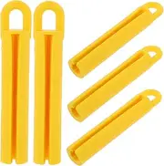 5pcs Billiard Cue Lifter Feeder Pool Cue Rack Pool Table Accessory Billiard Stick Hanging Protectors Hanger Hooks Billiards Wall Mount Rod Holder Billiards Hanger Yellow Rubber