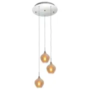 Harper LED 3L Spiral Pendant Lights Amber | Marden Designer