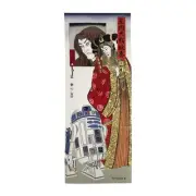 Star Wars Yoda Ukiyo-e Hand Towel Japanese Cotton Wall Art New
