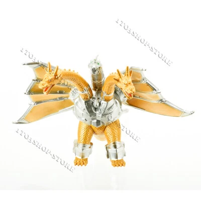 Godzilla King of the Monster Mecha Ghidorah Gidora 3 Head Gold Dragon 8" Figure