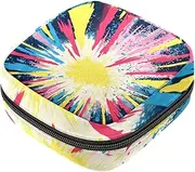Period Bag,Sanitary Napkin Storage Bag,Abstract Art Texture Pattern,Tampon Holder for Purse