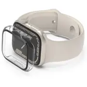 Belkin ScreenForce Apple Watch Series 7/8 44/45mm TemperedCurved Screen Protector with Clear Bumper Case - Clear [OVG004ZZCL-REV]