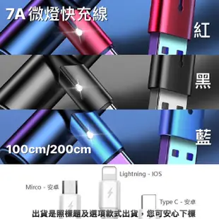 7A微亮燈號Micro USB閃充線SONY Xperia Z/Z1/Z1 Compact《加長充電線快充線編織線傳輸線