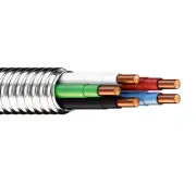 10/4 Solid Copper Metal Clad Cable With Ground Type MC Aluminum Armored 600V