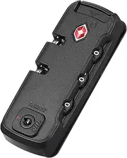 VALICLUD Customs Lock Fixed for Zipper Bags TSA Approved for Luggage and Suitcases Easy to Use Combination Code Secure Travel Accessory Black
