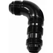 Aeroflow 90° Full Flow AN Bulkhead -20AN, AF533-20BLK