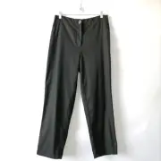 NWT Maeve By Anthropologie Womens Black High Rise Flat Front Dress Pants Size 12