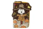 Peanuts Snoopy Scarecrow Zip Around Wallet