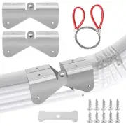 Gutter Hinges - 2 Pcs Downspout Drain Extension Flip-Up Hinges for Square/Rec...