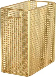 ａ aternee Yoga Mat Storage Basket Laundry Basket Supplies Fitness Equipment Organizer Corner Storage Organizer for College Bathroom, Gold
