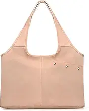 [HAWEE] Women’s Tote Bag with Multi Pockets Zippered Shoulder Purse 13.3” Laptop Sleeve Wet Umbrella Compartment for Work Nurse
