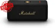 Emberton II Portable Bluetooth Speaker, Black and Brass, Wireless Sound System