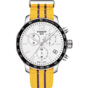 TISSOT 天梭 官方授權 X NBA ：洛杉磯湖人隊特別版腕錶 迎春好禮-42mm T0954171703705