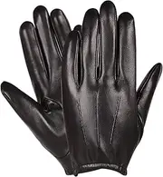 [HAMKVBPR] Men's Gloves Leather Gloves Thin Thick Warm Touch Screen Driving Gloves Winter Warm Gloves