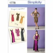 Simplicity Sewing Pattern 1778 Misses Special Occasion Dress Size 14-22