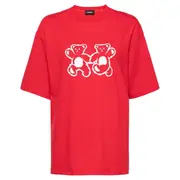 [We11done] Red Teddy Bear Twins T-Shirt