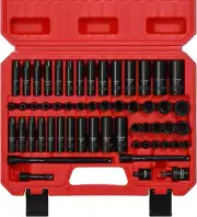 55PCS 1/4-Inch Drive Impact Socket Set, Shallow & Deep, 5/32 Inch - 9/16 Inch, 4