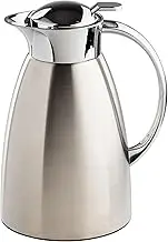 TableCraft 12675 50 oz (1.5 L) Stainless Steel Coffee Carafe, Brushed Stainless Steel with PVD Finish, Vacuum Insulated, Lightweight Leak Proof Coffee Dispenser, for Cafes & Restaurants