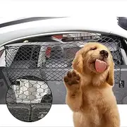 Car Dog Barrier - Back Seat Net, Dog Barrier With Adjusting Rope And Hook For , Trucks Dog Car Divider, Trucks, SUVs, CUVs, Pet Restraint Car Backseat Divider Vehicle Gate