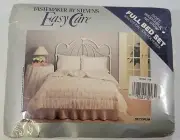 AJ Vintage 1986 Tastemaker by Stevens Easy Care Full Bed Set Decorum Pink Floral