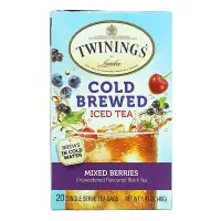 在飛比找iHerb優惠-[iHerb] Twinings 冷釀冰茶，無糖紅茶，混合漿