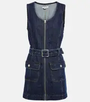 [Re/Done] Re/Done Belted denim minidress AU 8 blue
