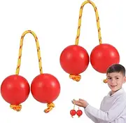 Kashaka Shaker Ball - African Shaker Rattle Musical Instrument,2 Pair ABS Hand Percussion Balls, Music Egg Double Gourd for Parties, Weddings, Shows