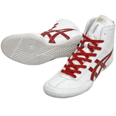 ASICS Wrestling Boxing Shoes EX-EO (TWR900) White x White x Red x Silver