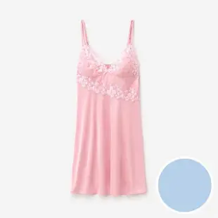 【Wacoal 華歌爾】性感睡衣 M-L超細針織洋裝 NNS08741D5(天堂藍)