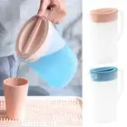 Plastic Fridge Jug w/ Handle & Lid Water Juice Cocktail Drink Milk Pitcher