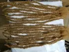 20 handmade dread 100% human hair 14'' color 27 blonde 1/4" thick