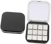 Baluue 2pcs Eyeshadow Palette Empty Makeup Tray for Blush Eyeshadow and More Lightweight and Portable Organizer for Women