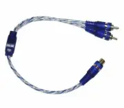 ProLink Stereo RCA Interconnect Cables - 1 Female to 2 Male Y Cable