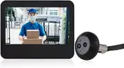 Daseeme WiFi Video Doorbell for Apartment Peephole Camera 4.3-inch Color Display Screen Smart TY APP 1080P PIR Motion Detection Alarm Camera Night Viewing 2-Way Intercom 120° Wide Angle 5000mAh Rechar