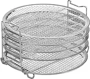 Stainless Steel Air Fryer Rack - Dehydrator Rack Stainless Steel Stand | 5-Layer Bacon for Oven | Baking Wire Cooling | Stackable Multi-Layer Dehydrator
