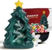 Inscents Christmas Tree – Ceramic Incense Holder –Backflow Design –With 50 Cones