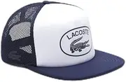 [Lacoste] Unisex Adult's Light Neoprene Logo Cap, White, One Size