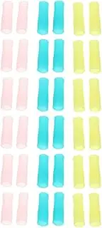 MERRYHAPY 3sets Nail Sleeve for Cuticle Scissors Handle Cover for Manicure Tools Silicone Scissor Protectors 12pcs*3