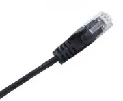 Cabac PATCH LEAD CAT6 28AWG BLACK 1.5M SLIM PLC6BK1.5SL