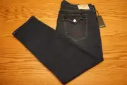 NWT MEN'S TRUE RELIGION JEANS Multiple Sizes Geno Flap Slim Dark Boreal $159