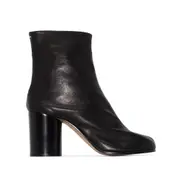 [Maison Margiela] Maison Margiela Tabi 80mm Leather Ankle Boots 36 IT BLACK